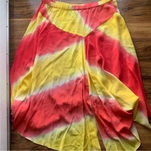 Y2K DVF silk assets asymmetrical skirt 1 X